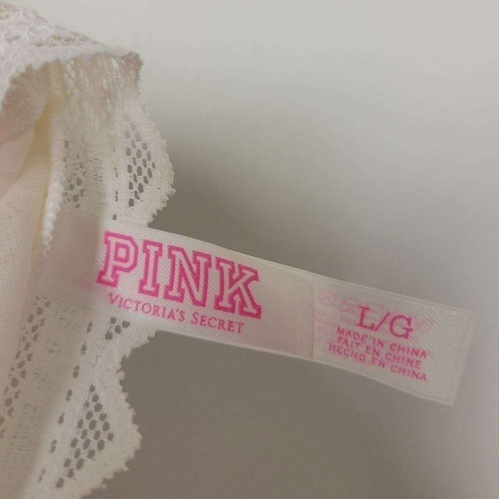 Pink Victoria's Secret Lace Bralette Cream L - Picture 4 of 5